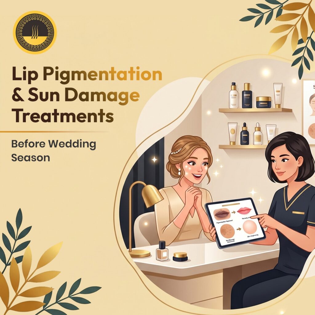 Lip Pigmentation & sun damage treatments